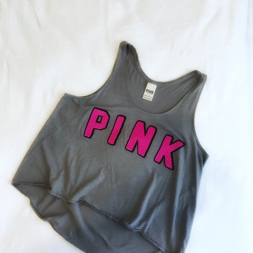VS Gray/Pink cropped tee